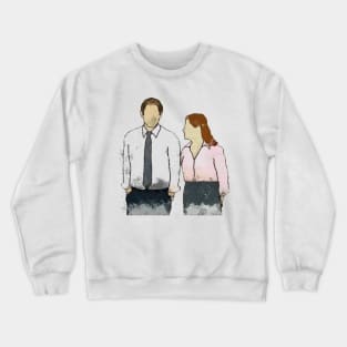 the office jim and pam love story Crewneck Sweatshirt